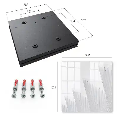 Wall mounted key cabinet Abstract architecture of minimalist composition