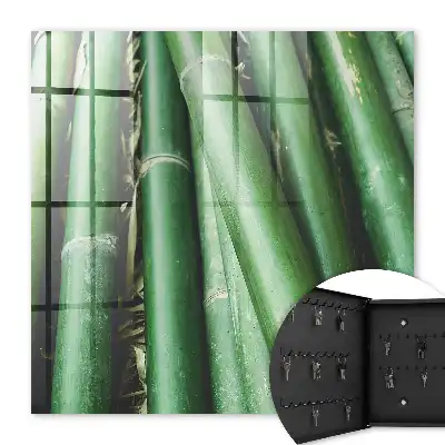 Wall mounted key box The green peace of bamboo stalks