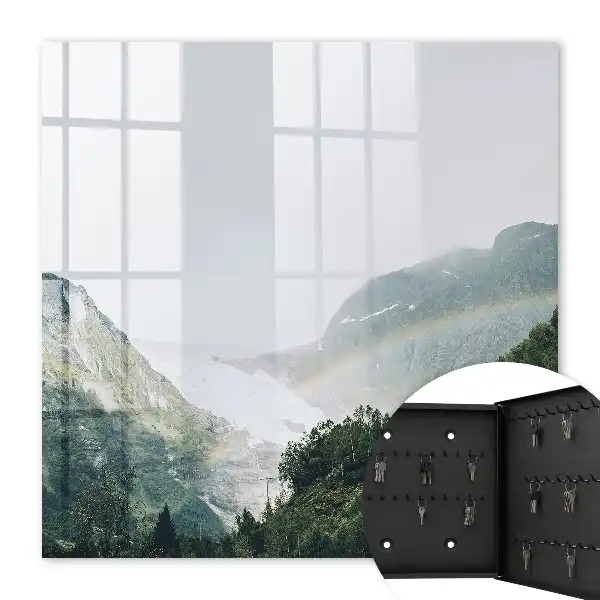 Decorative key box Rainbow mountains full of freshness