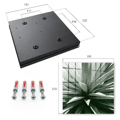 Wall mounted key cabinet Agave composition of nature