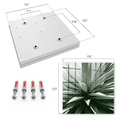 Wall mounted key cabinet Agave composition of nature