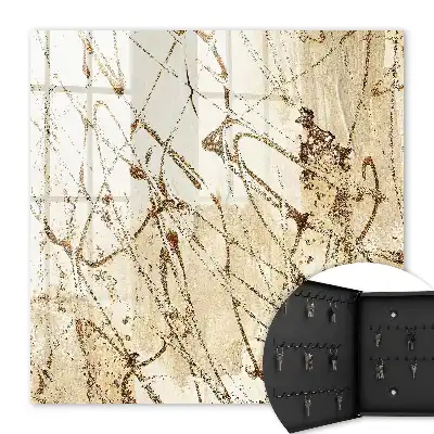 Wall mounted key box Abstract composition with a bright background