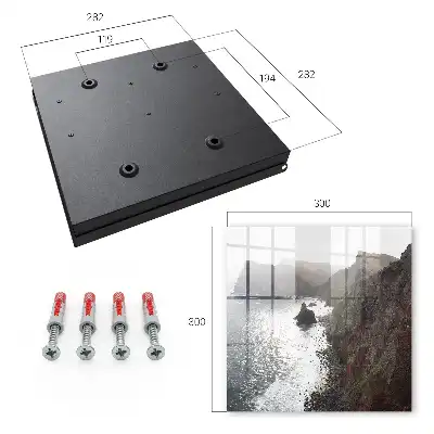 Wall mounted key cabinet Ocean Cliffs of the Sun of Tranquility