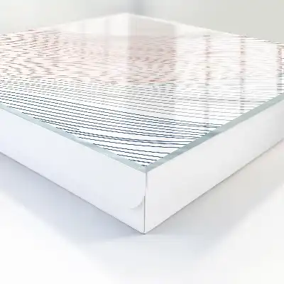 Wall mounted key cabinet Wavy lines, subtle colors