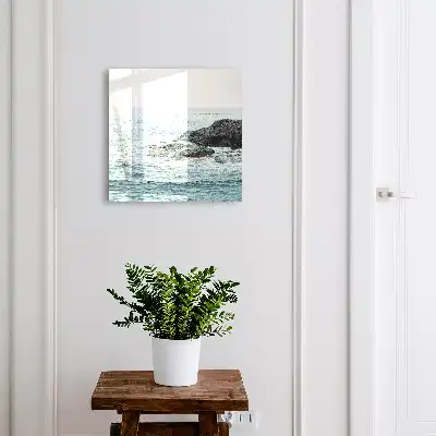 Key cabinet Sea waves with waves with rocks