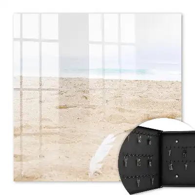 Decorative key box Beach relaxation by the calm sea