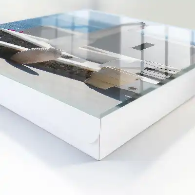 Wall mounted key box Greece white houses by the sea peaceful