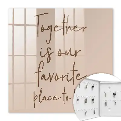 Decorative key box The inscription together is our favorite place