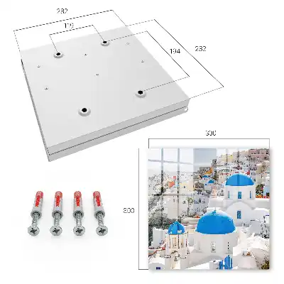 Key cabinet Greek views with blue domes