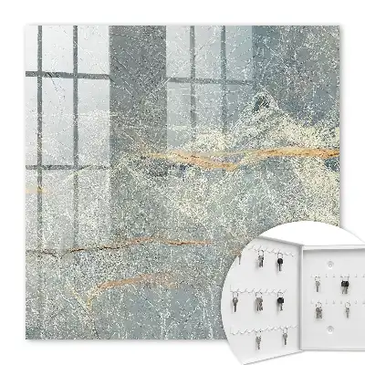 Key cabinet Marble texture with brown lines