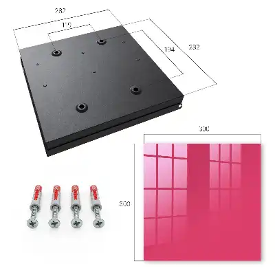 Key cabinet Energetic pink pastel elegance