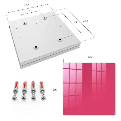 Key cabinet Energetic pink pastel elegance
