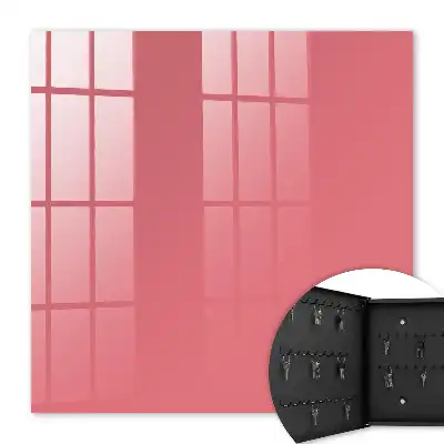 Wall mounted key box Salmon color harmony simplicity