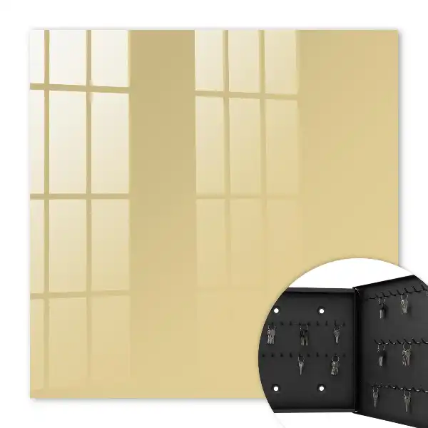 Key box for home Mustard color, elegance and warmth