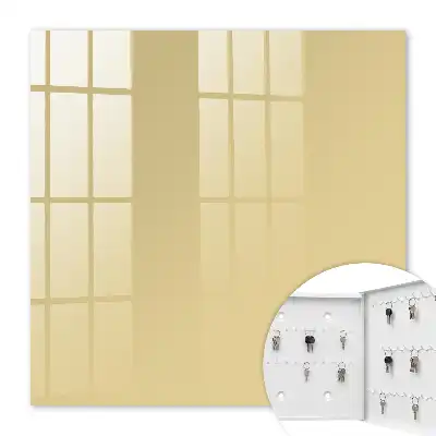 Key box for home Mustard color, elegance and warmth