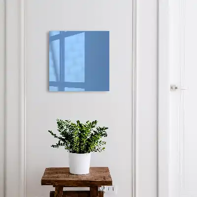 Wall mounted key cabinet Blue color calming smoother