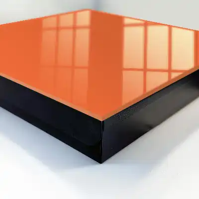 Key cabinet Strong orange, uniform surface