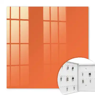 Key cabinet Strong orange, uniform surface