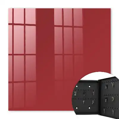 Wall mounted key box Deep burgundy color
