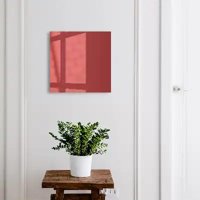 Wall mounted key box Deep burgundy color