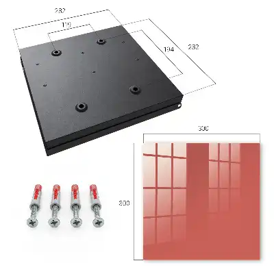 Wall mounted key cabinet Dark salmon warm modern