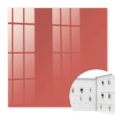 Wall mounted key cabinet Dark salmon warm modern