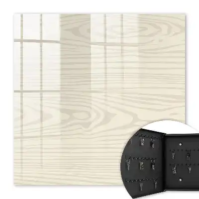 Decorative key box Light-toned wooden pattern