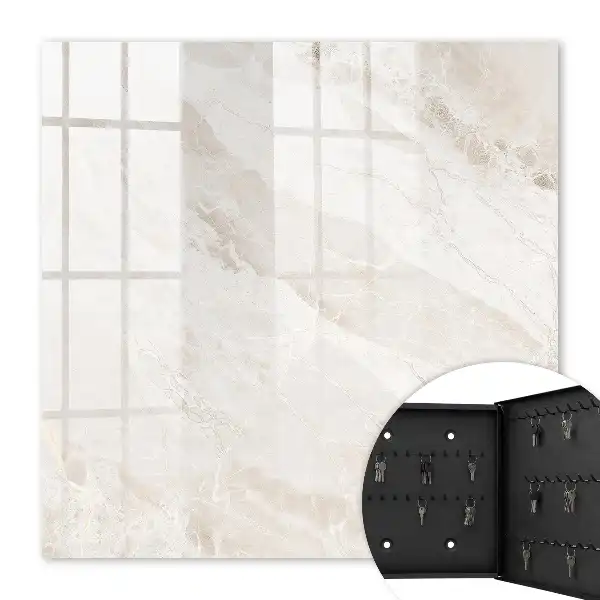 Key cabinet Marble neutral pattern