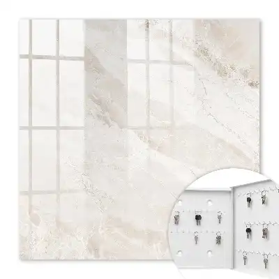 Key cabinet Marble neutral pattern