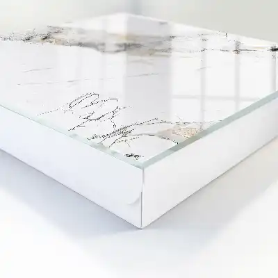 Key box for home Marble elegance against a white background