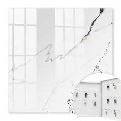 Decorative key box Elegant marble with a delicate line