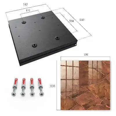 Wall mounted key box Stone texture without dot