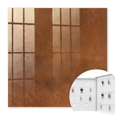 Key cabinet Brown texture in earthy tones