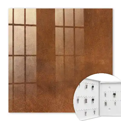 Key cabinet Brown texture in earthy tones