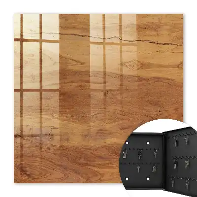 Wall mounted key box Wooden texture with expressive grain