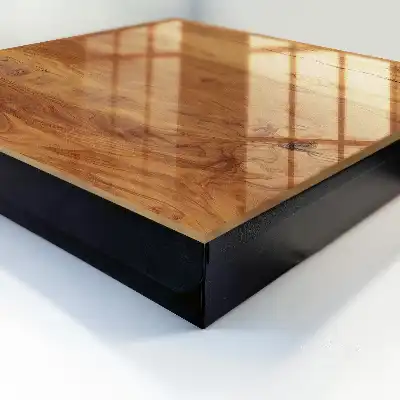 Wall mounted key box Wooden texture with expressive grain