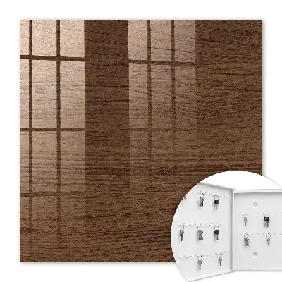 Decorative key box Wooden texture with distinct grain