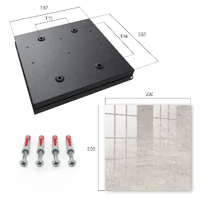 Wall mounted key cabinet Natural texture
