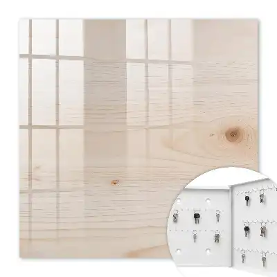Wall mounted key cabinet Wooden texture with delicate grain
