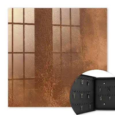 Wall mounted key box Skin texture with subtle lines