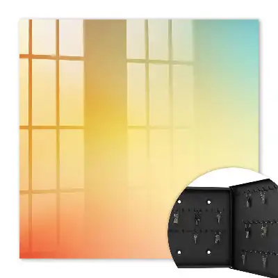 Wall mounted key box Color gradient transition