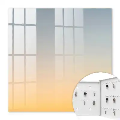 Key box for home Pastel sunrise yellow blue