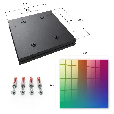 Wall mounted key box A colorful gradient full of energy