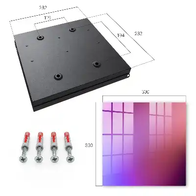 Wall mounted key cabinet Color gradient transition