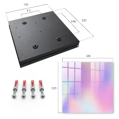 Wall mounted key cabinet Pastel wave harmony of colors