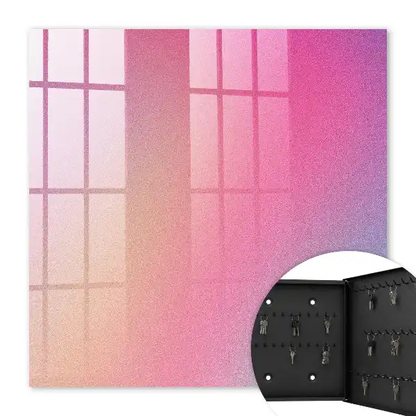 Wall mounted key box Pastel gradient with a delicate texture