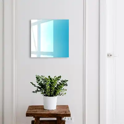 Wall mounted key cabinet The blue gradient creates peace