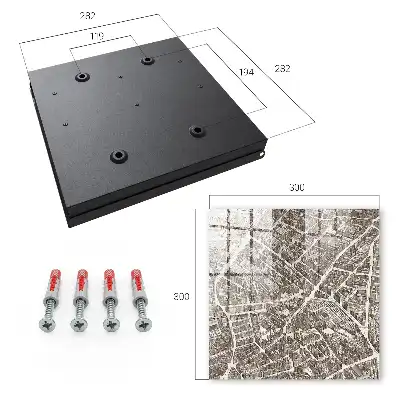Decorative key box A city map in a classic tone