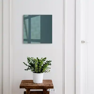 Wall mounted key box Dark turquoise harmonious forms