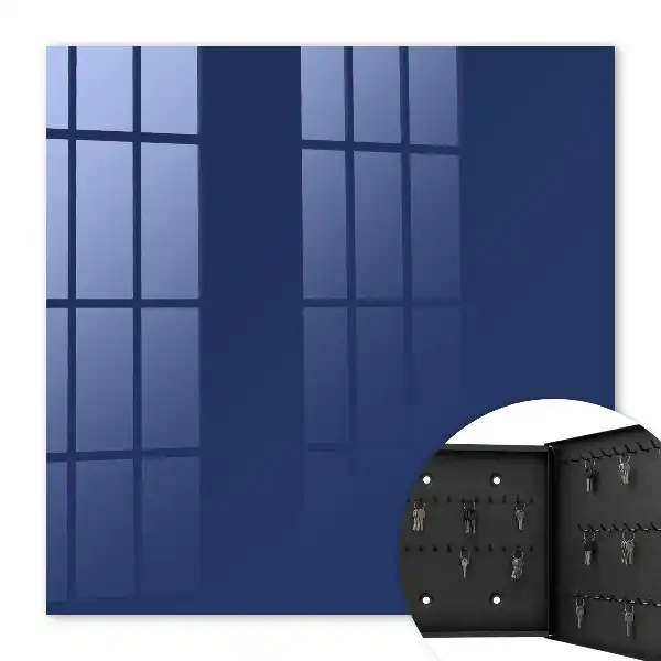 Key box for home Vibrant navy minimalist style